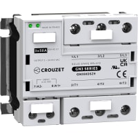 Crouzet SSR, GN3, 3-Phase, Panel Mount, 50A, IN 4-32 VDC, OUT 510 VAC, Zero Cross