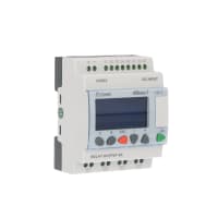 Crouzet Controller, PLC, Sup-V 24DC, 8 Analog/Digital In, 4 Relay Out, Panel Mnt, IP20, IP40