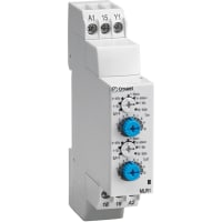 Crouzet Timer Relay, SSR, Func. L, 0.1s-100h, 24-240VAC/DC Supply, 0.7A Out, Screw Term, DIN Mt