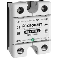 Crouzet SSR, Single Phase, Panel Mount, 75A, IN 90-280 VAC, OUT 660 VAC, GN Series