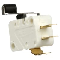 Crouzet Switch, Flat, 10.1 A, 125 to 250 V, SPDT, 0.8 N (Max.), 1.09 in. +/- 0.006 in.