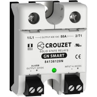 Crouzet SSR, 1-Phase, Panel Mnt, 50A, IN 4-32VDC, OUT 660VAC, Current Detect, GN Series