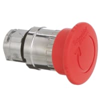 Crouzet E-Stop; Pneumatic; 40 mm Red Push-Turn Actuator