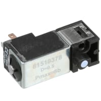 Crouzet Solenoid Valve, 3/2NC, 1-8 bar, 110VAC 50-60Hz, 2.5VA, w/Manual Override by Impulse