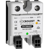 Crouzet SSR, 1-Phase, 50A, IN 8-30VDC, OUT 510VAC, Load Detection, GN Smart Series