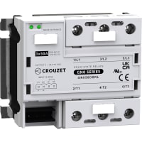 Crouzet SSR, GN0, 3-Phase, Panel Mount, 50A, IN 12-30 VDC, OUT 510 VAC, S Zero Cross