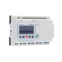 Crouzet Controller, PLC, Sup-V 12DC, 16 Analog/Digital In, 10 Relay Out, Panel Mnt, Screw