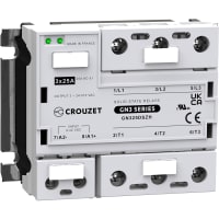 Crouzet SSR, GN3, 3-Phase, Panel Mount, 25A, IN 4-32 VDC, OUT 510 VAC, Zero Cross