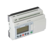 Crouzet Controller, PLC, Sup-V 12DC, 16 Analog/Digital In, 10 Relay Out, DIN Rail/Panel Mnt