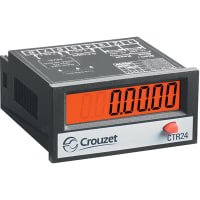 Crouzet Counter, Totalizer, 8 Digit LCD 8mm High, 24 x 48mm, Orange Backlight, Voltage