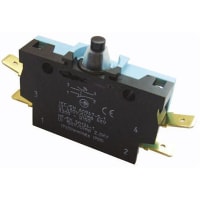 Crouzet Switch, PBX, Standard, W3, 1/4 Inch QD Connection, Roller Lever, 6A@250VAC