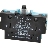 Crouzet Switch, PBX, Low Level, W5, Screw Connections, Plunger Actuator, 6A @ 250VAC