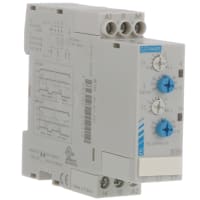 Crouzet Relay, Current Monitor, SPDT, 0.1-10A, 24VAC Supply, DIN/Surface Mount