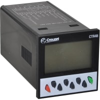 Crouzet Counter; Preset; 2 Relay; Backlight LCD; 10-30 VDC; CTR48 Series