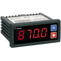 Crouzet Display, Remote LED, RD, 4x14mm Red Digits, 0-10V RD Input, 24VDC