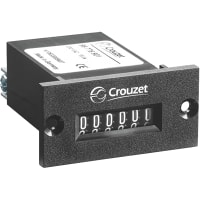 Crouzet Electromechanical Impulse Counter With Reset, 24X48MM, 24 Vac