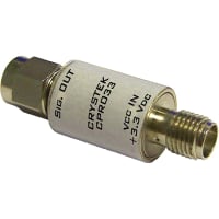 Crystek Corporation Oscillator, Pocket Reference, Type, HCMOS, 3.3V, 4MHz, +/-25ppm, SMA M/F