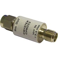 Crystek Corporation Oscillator, Crystal Clock, 10MHz, 3.3V, HCMOS Out, SMA, SMA, +/-25ppm, -40 to +85C, 15pF