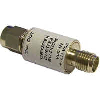 Crystek Corporation Oscillator, Crystal Clock, 50MHz, 3.3V, HCMOS Out, SMA, +/-25ppm, -40 to +85degc, 15pF