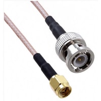 Crystek Corporation RF COAX CABLE ASSEMBLY;RG316DS;50 OHM;STRAIGHT SMA MALE/STRAIGHT BNC MALE;12 IN.