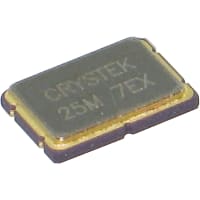 Crystek Corporation Crystal, Quartz, 25MHz, +/-25ppm, 5x7mm SMD