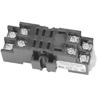 Custom Connector Relay Socket, 8 Pin, 2 Pole, DIN Rail Mount, 300 V, 10 A, Relay, GT Series