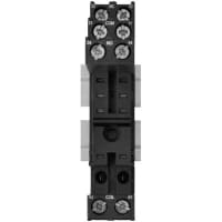 Custom Connector Relay Socket, 8 Pin, DIN Rail Mount, 300 V, 10 (UL), 12 (CSA) A, 100 Megohms (Min.)