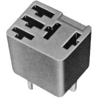 Custom Connector Relay Socket, Automotive Relay, 5 Pin Automotive, PC Board, Thermoplastic