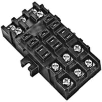 Custom Connector Relay Socket, 11 Pin, 3 Pole, 150, 300 V, 10, 15A, Pressure Clamp Screw, SS Series