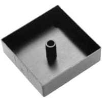 Custom Connector Enclosure, Box-Lid, Desktop, Plastic, Black, 2.55x2.55x0.77In, E1 Series