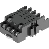 Custom Connector Relay Socket, 14 Pin, DIN Rail Mount, 300 V, 10 A, Relay, GT Series