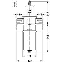 Danfoss WVFX 40, COMPLETE, G 1 1/2 1/4 IN / 6 MM FLARE