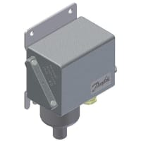 Danfoss Pressure Switch, KPS31; 0-36psig, 1.5 psig Diff, -40-212F Media Temp, G 1/4