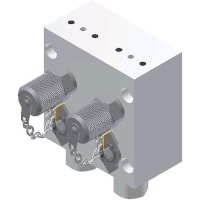 Danfoss Pressure Test Valve, MBV 5000; Sep Inputs and Sep Test Func, 2 Out, G 1/4