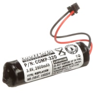 Dantona Industries, Inc. Battery, Lithium, 3.6V 2600 mAh, W/Connector, Replaces MAXELL: ER6VC119A