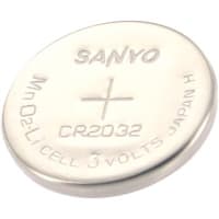 Dantona Industries, Inc. Non-Rechargeable, Coin/Button, Lithium, 3VDC, 200mAh, SMT, Panasonic CR