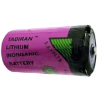 Dantona Industries, Inc. Battery, Non-Rechargeable, Lithium, 3.6 VDC, 7.2Ah, Pressure Contact, 