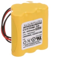 Dantona Industries, Inc. Battery, Emergency Lighting, NICAD, Connecterized, 6V, 700 mAh, Nest Pk, ENB06006