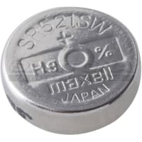 Dantona Industries, Inc. Battery, Silver Oxide, 1.55VDC, 14mAh, Pressure Contact, 5.8mm x 2.15mm