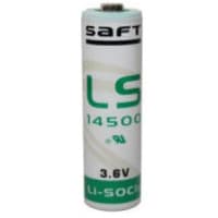 Dantona Industries, Inc. Battery, Non-Rechargeable, Cylindrical, Lithium, 3.6VDC, 2.25Ah, Pressure Contact