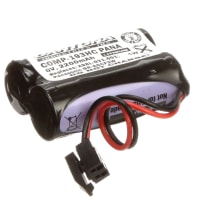 Dantona Industries, Inc. Battery, Lithium, 6V, 2200 mAh, W/Connector, Replaces FANUC: