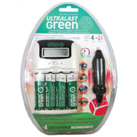 Dantona Industries, Inc. Charger; High-Speed 4AA/AAA Swift Charger with 4 AA High-Power Batteries