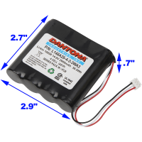 Dantona Industries, Inc. Battery, Pack Lithium-Ion Rechargeable 14.8V 2600MAH 18650 Conn 4 Cell UN38.3