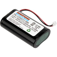 Dantona Industries, Inc. Battery, Pack Lithium-Ion Rechargeable 3.7V 5200MAH 18650 Conn 2 Cell UN38.3