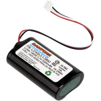 Dantona Industries, Inc. Battery, Pack Lithium-Ion Rechargeable 3.7V 5200MAH 18650 Conn 2 Cell UN38.3