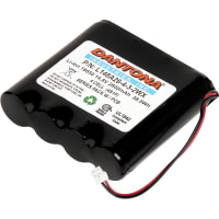 Dantona Industries, Inc. Battery, Pack Lithium-Ion Rechargeable 14.8V 2600MAH 18650 Conn 4 Cell UN38.3