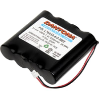 Dantona Industries, Inc. Battery, Pack Lithium-Ion Rechargeable 7.4V 5200MAH 18650 Conn 4 Cell UN38.3