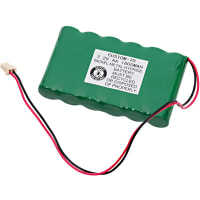 Dantona Industries, Inc. Battery, Alarm Back-Up, NIMH, Connecterized, 7.2V, 1800 mAh, Ademco K5109, Nest