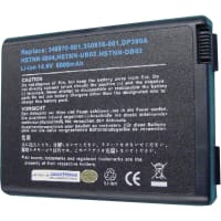 Dantona Industries, Inc. Battery, Pack, Laptop, Sz Rectangular, Lithium-Ion, 14.8V, 6600mAh