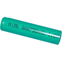 Dantona Industries, Inc. Battery, Rechargeable, AAA, Ni-MH, 1.2 VDC, 750mAh, Flat Top